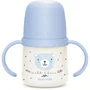 Suavinex Biberón con asa NIGHT&DAY WILD&FREE 150 ml - A partir de 6 meses - Azul