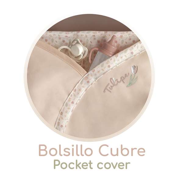 Decuevas Coche de Muñeca Plegable con Sombrilla y Bolso para Muñecas de hasta 48 cm