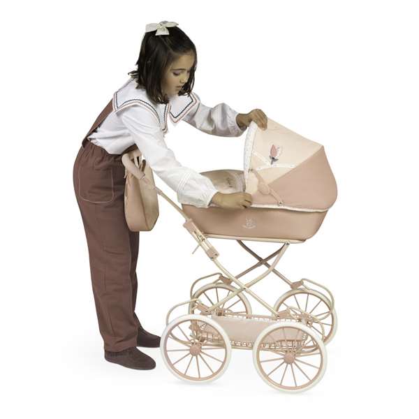 Decuevas Coche de Muñeca Plegable con Sombrilla y Bolso para Muñecas de hasta 48 cm