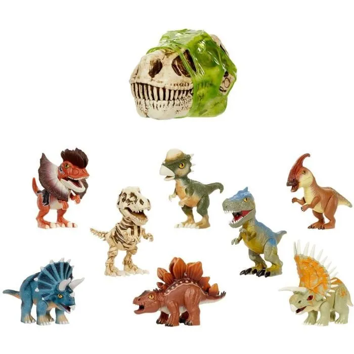 MGA Dinosaurio GrossMos con Espuma y Slime. Encuentra las Piezas y Construye tu Dinosaurio 10 cm - Modelos Surtidos