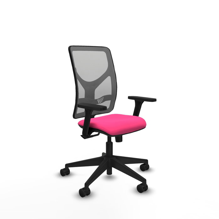 PIQUERAS Y CRESPO Silla de oficina Motilla con mecanismo Sincro, Rosa y Gris PIQUERAS Y CRESPO Silla de oficina Motilla con mecanismo Sincro, Rosa y Gris