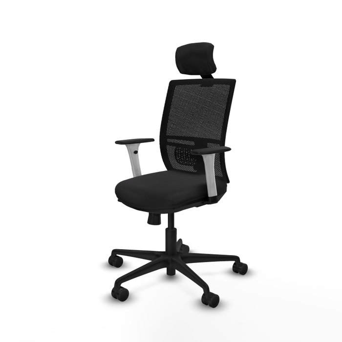 PIQUERAS Y CRESPO Silla de oficina Yunquera con mecanismo Sincro/Traslack, Negro PIQUERAS Y CRESPO Silla de oficina Yunquera con mecanismo Sincro/Traslack, Negro