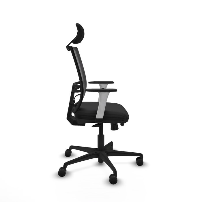 PIQUERAS Y CRESPO Silla de oficina Yunquera con mecanismo Sincro/Traslack, Negro PIQUERAS Y CRESPO Silla de oficina Yunquera con mecanismo Sincro/Traslack, Negro