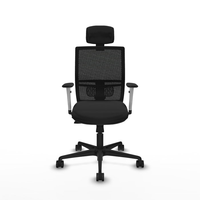 PIQUERAS Y CRESPO Silla de oficina Yunquera con mecanismo Sincro/Traslack, Negro PIQUERAS Y CRESPO Silla de oficina Yunquera con mecanismo Sincro/Traslack, Negro