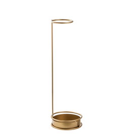 Aberto Design 007 Paragüero de Metal Dorado 22x22x75 cm