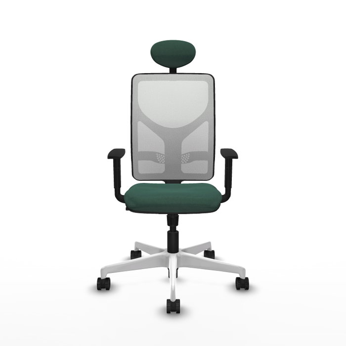PIQUERAS Y CRESPO Silla de oficina Motilla con mecanismo Sincro, Verde botella y Blanco PIQUERAS Y CRESPO Silla de oficina Motilla con mecanismo Sincro, Verde botella y Blanco