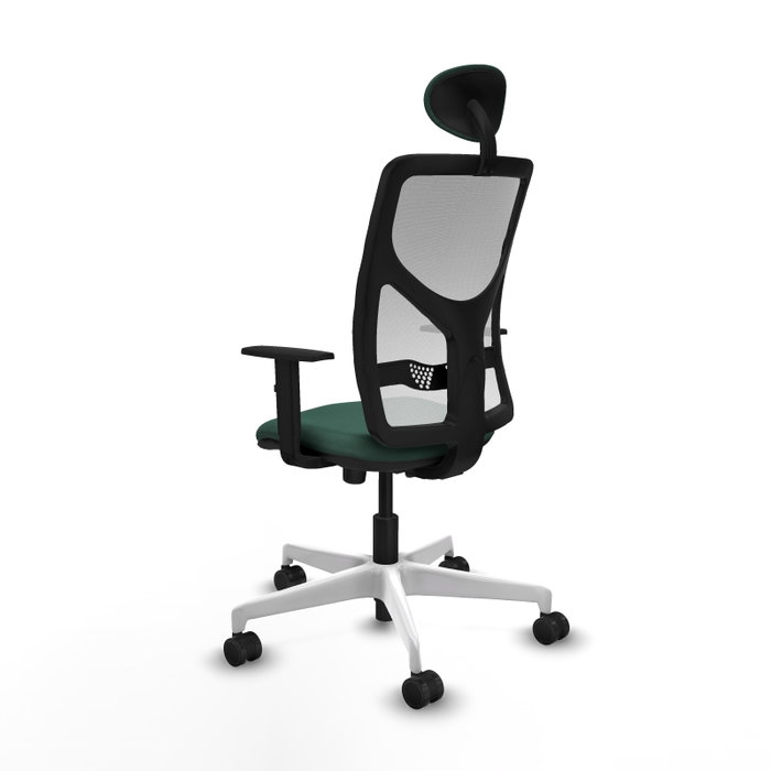 PIQUERAS Y CRESPO Silla de oficina Motilla con mecanismo Sincro, Verde botella y Blanco PIQUERAS Y CRESPO Silla de oficina Motilla con mecanismo Sincro, Verde botella y Blanco
