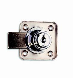 AGA Cerradura de Sobreponer 162-(362)-25 mm para Armario con Llaves Iguales