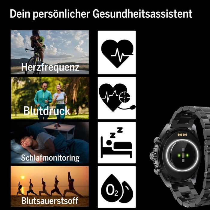 Bea-Fon Watch 501 Black Metal