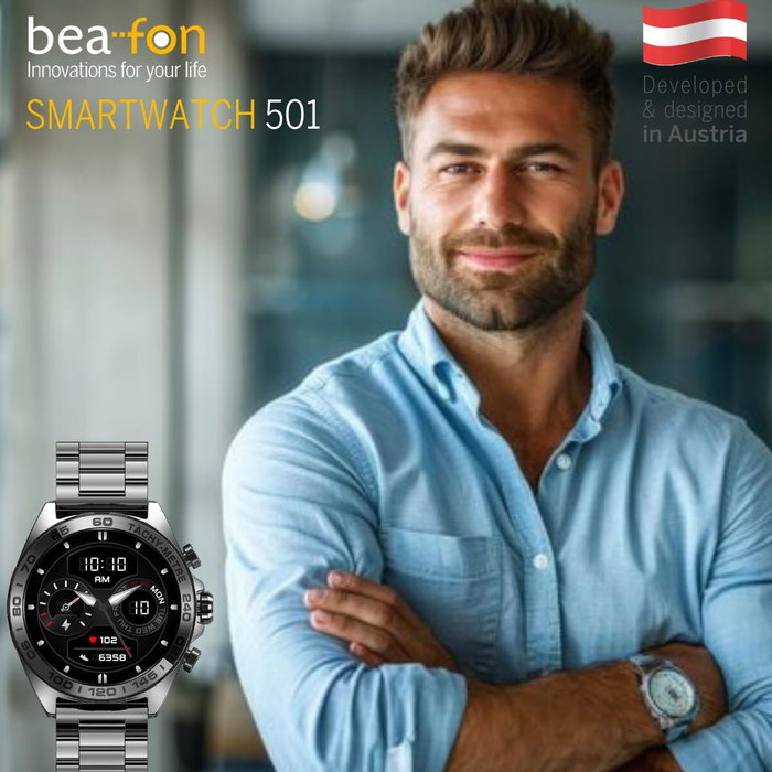 Bea-Fon Watch 501 Black Metal