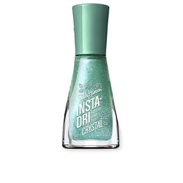 Sally Hansen INSTA-DRI CHROME Esmalte de Uñas #121-Aquamarin Aura 9 ml - Colección Galactic Halloween, Secado en 60 segundos, Color Metálico Cromado Azul Verdoso