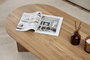 Nordure Mesa de Café VNT Roble 119x60x40 cm Tablero de Partículas Recubierto de Melamina