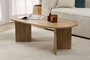 Nordure Mesa de Café VNT Roble 119x60x40 cm Tablero de Partículas Recubierto de Melamina