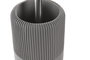 DKD Home Decor Escobillero de Cemento e Inox Mate Gris