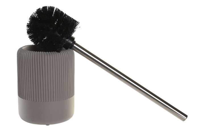 DKD Home Decor Escobillero de Cemento e Inox Mate Gris DKD Home Decor Escobillero de Cemento e Inox Mate Gris