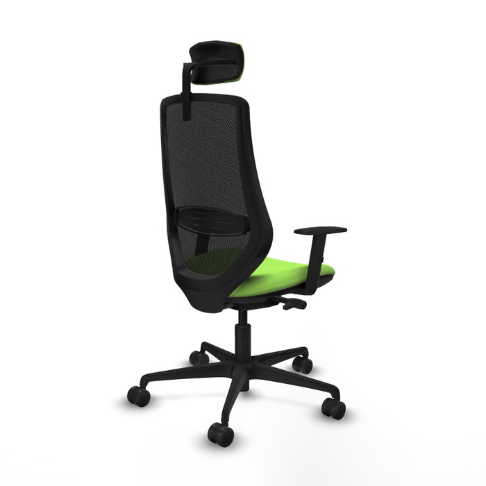 PIQUERAS Y CRESPO Silla de oficina Mardos con Mecanismo Sincro/Traslack, Pistacho/Negro