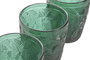 DKD Home Decor Vaso Verde Cristal 8 x 10 x 8 cm Set de 6 Colección Tropical Garbo