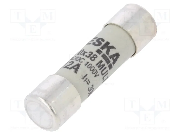 ESKA Fusible de cartucho cilíndrico 12A 1000VDC gR ESKA Fusible de cartucho cilíndrico 12A 1000VDC gR