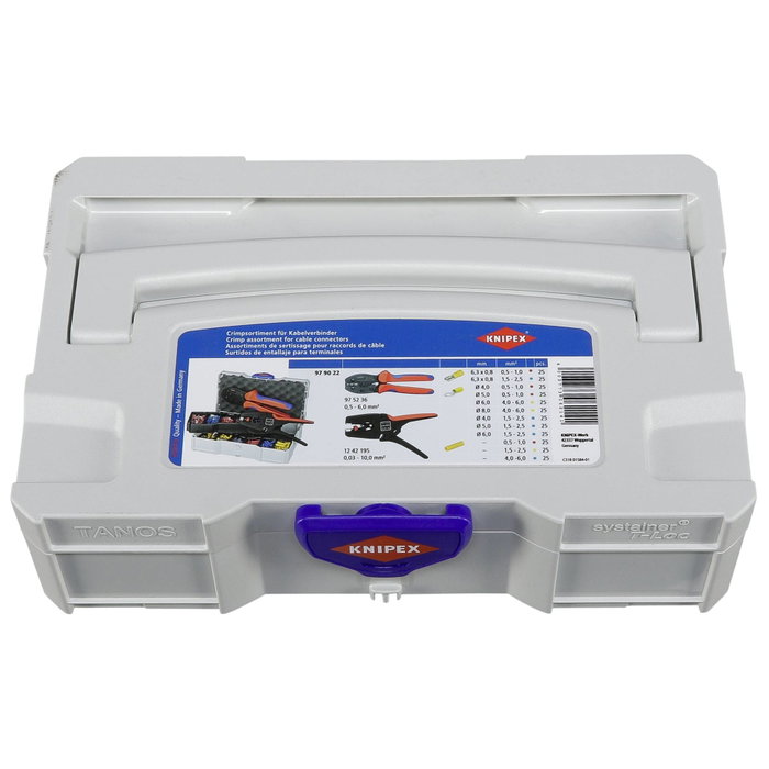 Knipex Sortimento de crimpado con conectores de cable 97 90 22