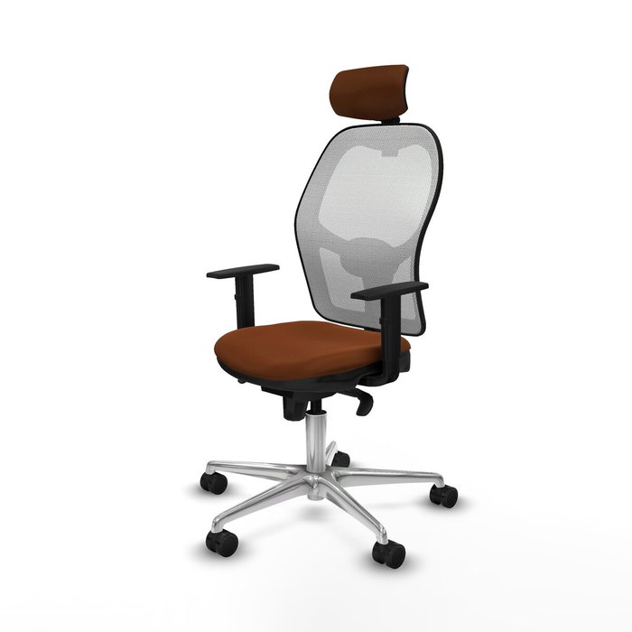 PIQUERAS Y CRESPO Silla de oficina Jorquera Marrón y Blanco