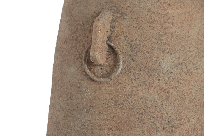 DKD Home Decor Jarrón de Terracota Artesanal Desgastado Marrón