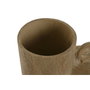 DKD Home Decor Joyero KIYO de Resina con Tapa y Acabado Símil Madera Marrón