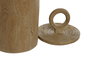 DKD Home Decor Joyero KIYO de Resina con Tapa y Acabado Símil Madera Marrón