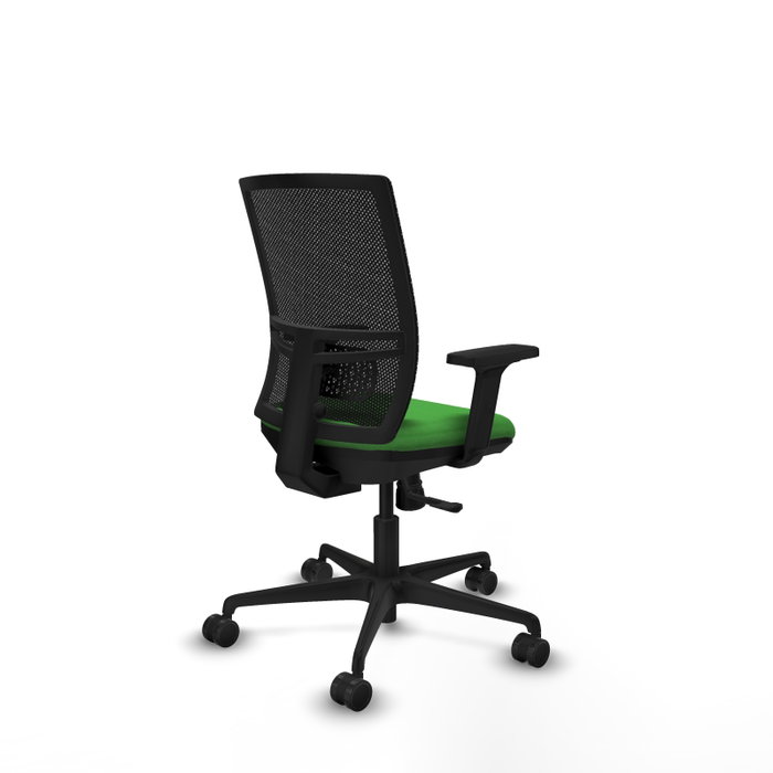 PIQUERAS Y CRESPO Silla de oficina Yunquera con mecanismo Sincro, Tela Verde y Malla Negra PIQUERAS Y CRESPO Silla de oficina Yunquera con mecanismo Sincro, Tela Verde y Malla Negra