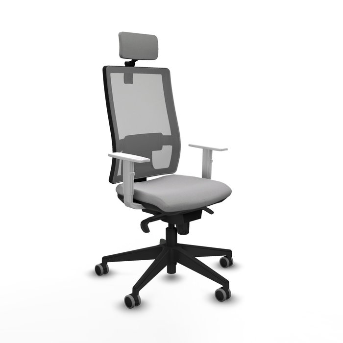 PIQUERAS Y CRESPO Silla de oficina Horna con mecanismo Sincro, Gris PIQUERAS Y CRESPO Silla de oficina Horna con mecanismo Sincro, Gris