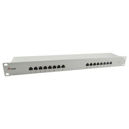 EQUIP Patchpanel 16x RJ45 Cat6 19 pol. FTP 1HE Gris