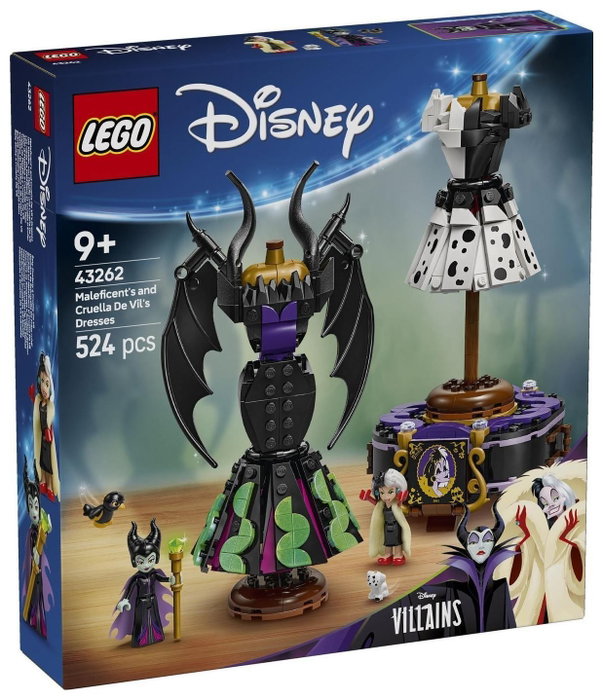 LEGO Disney Trajes de Maléfica y Cruella De Vil 43262
