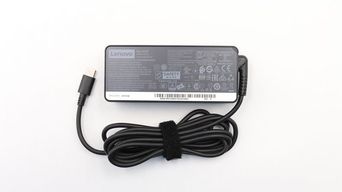 Lenovo Cargador Adaptador de Corriente 65W USB-C (20V, 3.25A) para Portátil y Tableta ThinkPad
