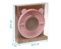 Kiokids Plato de Silicona con 3 Compartimentos, Ventosa y Diseño de Oso Rosa para Bebés +6 Meses, Baby Led Weaning, Apto Lavavajillas y Microondas