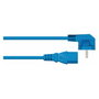 Kabelmeister Cable de alimentación con toma de tierra de 90° y C13, 1,8m, azul