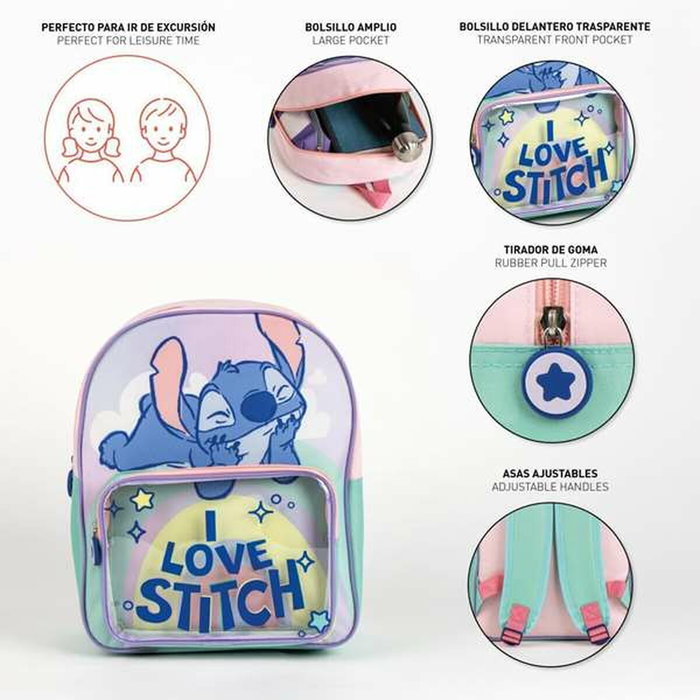 Cerdá Mochila Infantil Stitch Disney Lilac