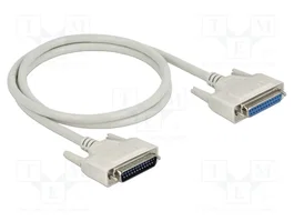 DeLOCK Cable serie D-Sub 25 macho a hembra 1 m