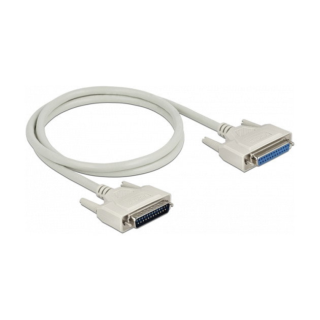 DeLOCK Cable serie D-Sub 25 macho a hembra 1 m Beige DeLOCK Cable serie D-Sub 25 macho a hembra 1 m Beige