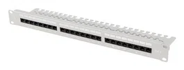 Lanberg PPU6-1124-S Panel de Parcheo/Patch Panel 24 Puertos 1U 19" Cat.6 UTP, 0.2 dB, Gris/Acero