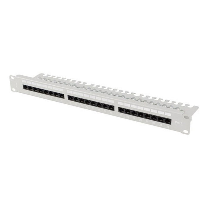 Lanberg PPU6-1124-S Panel de Parcheo 1U 24 Puertos Cat6 Gris Lanberg PPU6-1124-S Panel de Parcheo 1U 24 Puertos Cat6 Gris