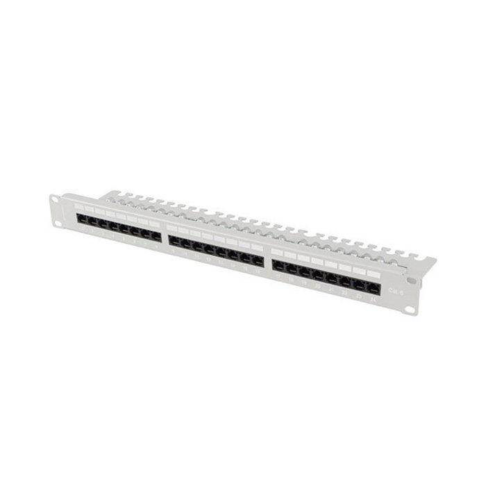 Lanberg PPU6-1124-S Panel de Parcheo 1U 24 Puertos Cat6 Gris Lanberg PPU6-1124-S Panel de Parcheo 1U 24 Puertos Cat6 Gris
