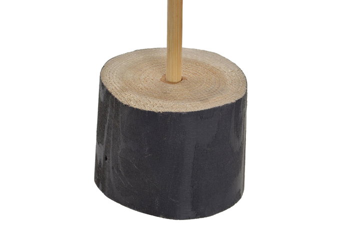 Arbol Navidad Moderna DKD Home Decor Natural Negro 6 x 24 x 6 cm (4 Unidades)