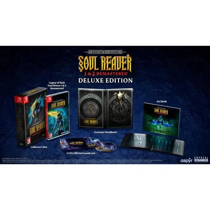 Just For Games Legacy of Kain Soul Reaver 1 y 2 Remastered Edición Deluxe Nintendo Switch JUS1739270296548