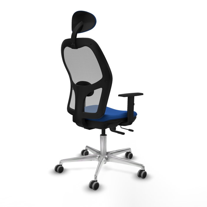 PIQUERAS Y CRESPO Silla de oficina Jorquera con mecanismo Sincro/Traslack, Azul y Gris PIQUERAS Y CRESPO Silla de oficina Jorquera con mecanismo Sincro/Traslack, Azul y Gris