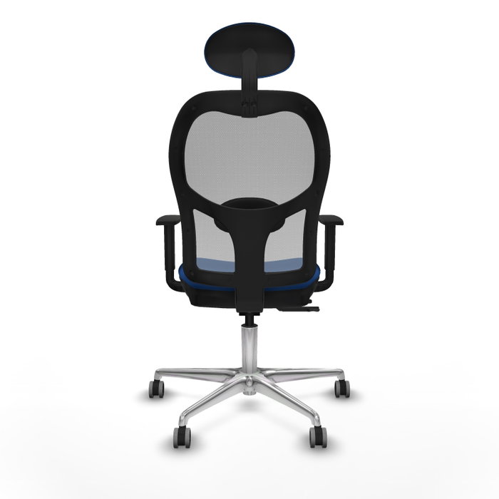 PIQUERAS Y CRESPO Silla de oficina Jorquera con mecanismo Sincro/Traslack, Azul y Gris PIQUERAS Y CRESPO Silla de oficina Jorquera con mecanismo Sincro/Traslack, Azul y Gris