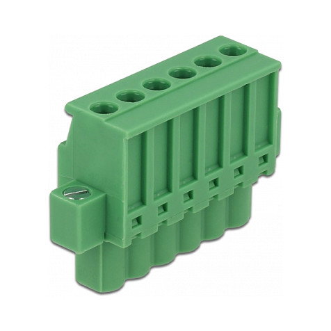 DeLOCK 65942 Terminalblock Set für Hutschienen 6 Pin con cierre de tornillo