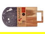 Kinvara Tabla Cortar Madera y Mármol Negro con Asa 18x1.5x38 cm (Set de 8)