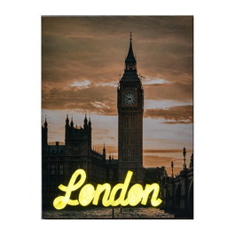 Home Deco Factory Cuadro Neón LED London 30x40