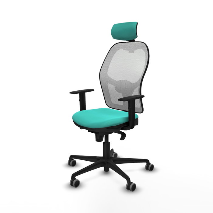 PIQUERAS Y CRESPO Silla de oficina Jorquera Turquesa y Blanco PIQUERAS Y CRESPO Silla de oficina Jorquera Turquesa y Blanco