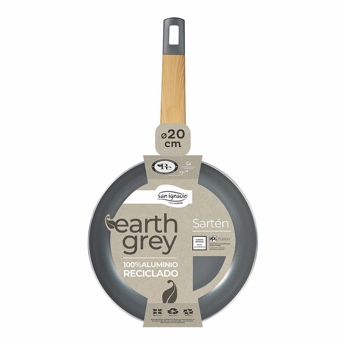 San Ignacio Sartén de aluminio prensado Earth Grey 20 cm San Ignacio Sartén de aluminio prensado Earth Grey 20 cm