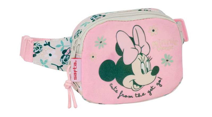 Disney Minnie Mouse Riñonera Infantil Niña Minty 14x11x4cm
